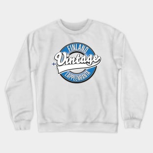 Lappeenranta Finland vintage style logo Crewneck Sweatshirt